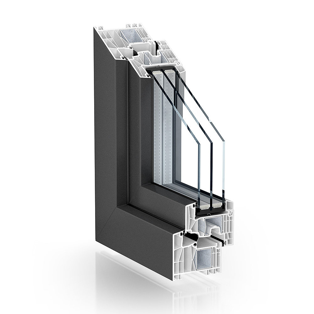Kömmerling 88 MD window structure