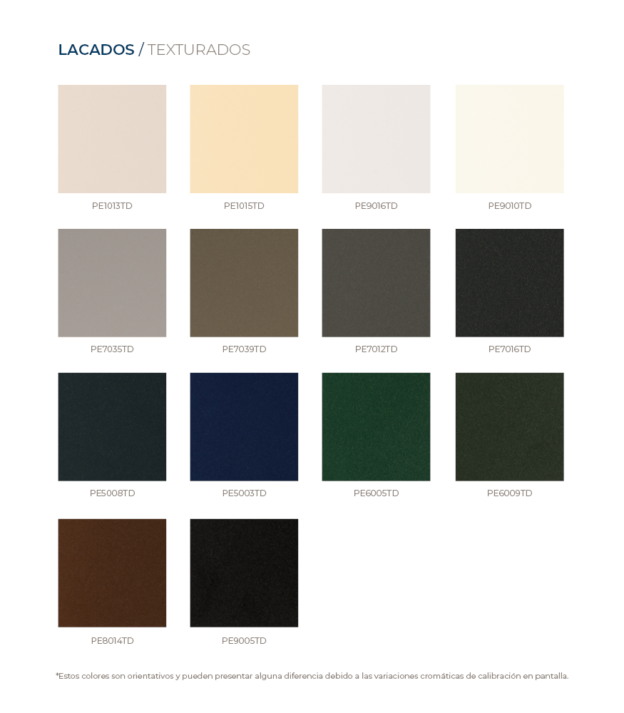Cortizo textured color palette