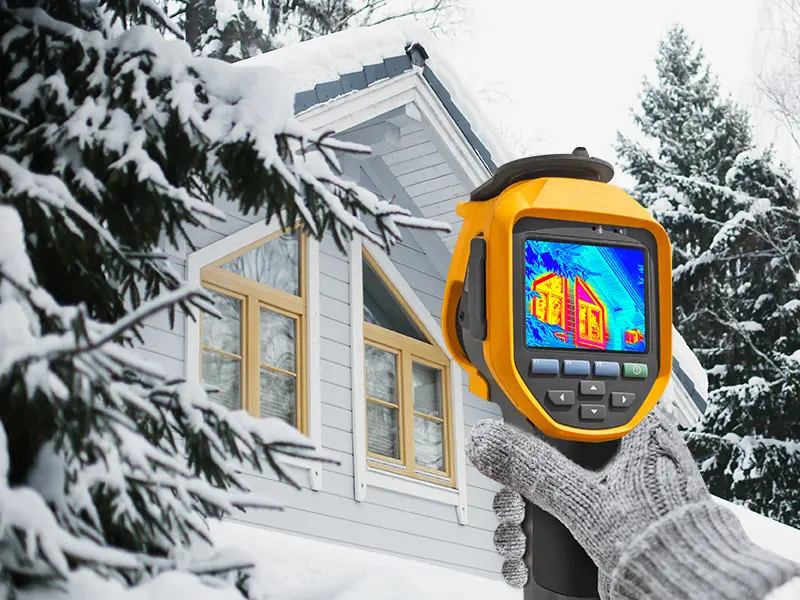Thermal image of standard window