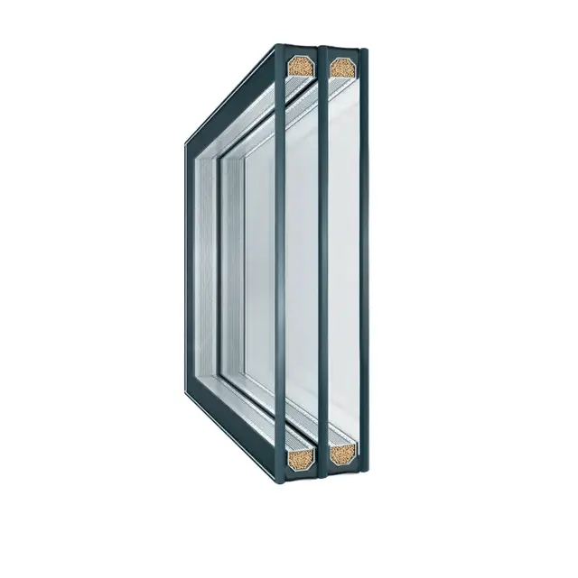 2-chamber glass unit