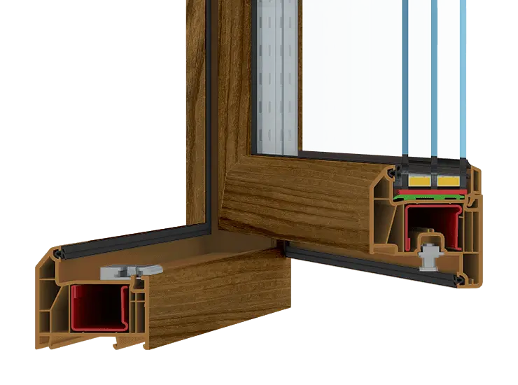 Coloured profile: walnut