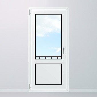 Balconera con panel acristalado