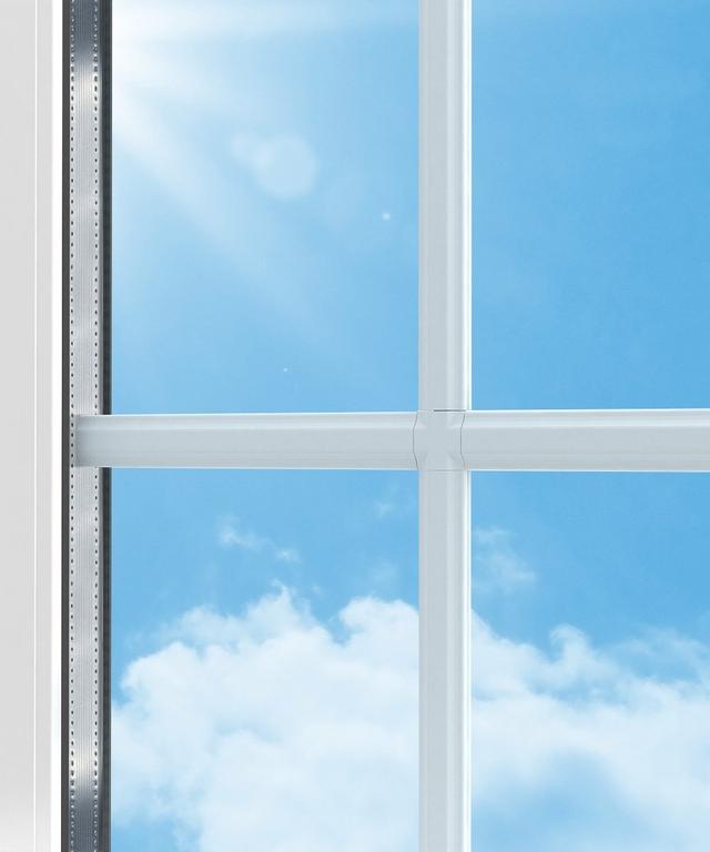 Window with decorative grids